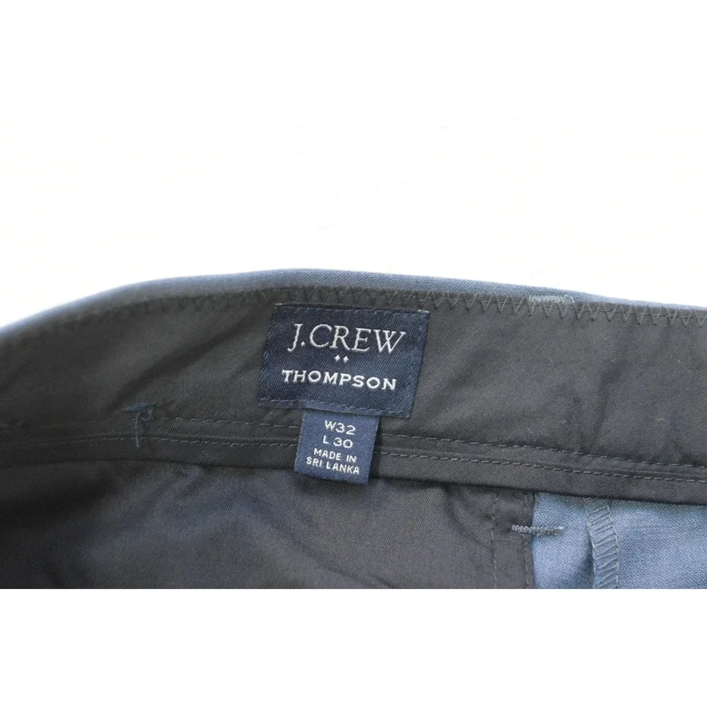 J.Crew Thompson Dress Pants Mens 32x30 Blue Tapered Flat Wool Blend